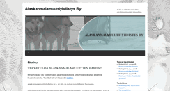 Desktop Screenshot of alaskanmalamuutti.net