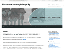 Tablet Screenshot of alaskanmalamuutti.net